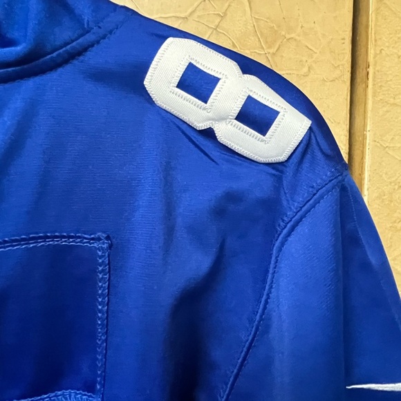 New York Giants Adult Size Small #8 Daniel Jones Pro Line NFL Jersey Player Blue - Picture 4 of 4